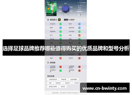 选择足球品牌推荐哪些值得购买的优质品牌和型号分析